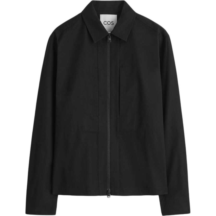 COS COS Jackets Men's Black Pointed Collar Moderate Workwear