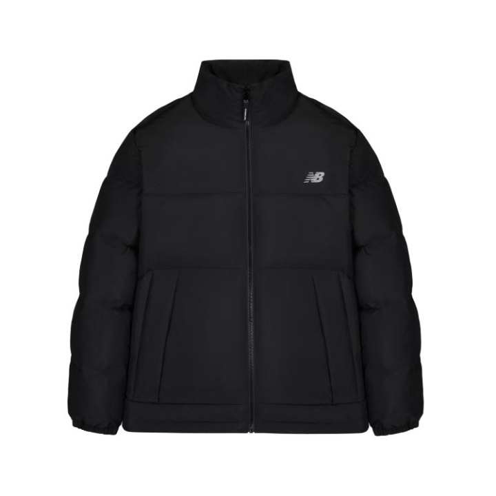 New Balance New Balance Down Jackets Unisex Black Stand Collar Thin