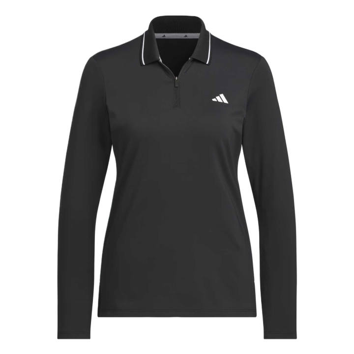 Adidas Adidas Golf Clothing Women's Black Lapel Moderate