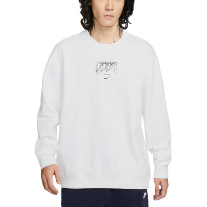 Nike Nike Sweatshirts Men's White Crew Neck Moderate