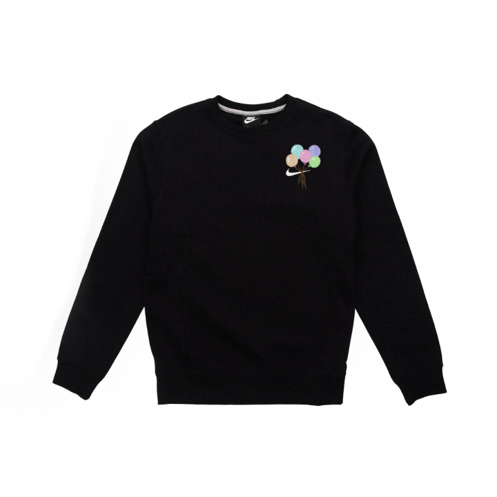 Nike Nike Dri Fit Sweatshirts Unisex Black Crew Neck Moderate Regular