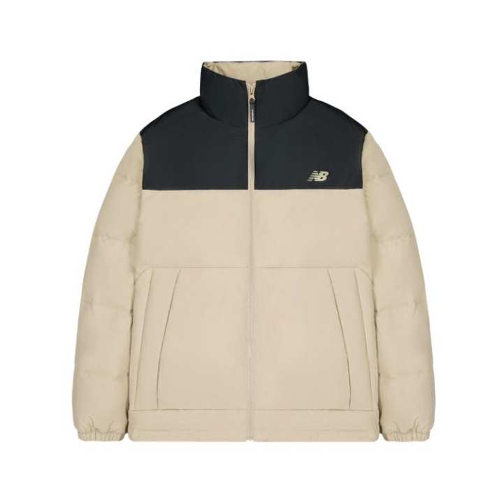 New Balance New Balance Down Jackets Men's Black/Multicolor Stand Collar Thin Other