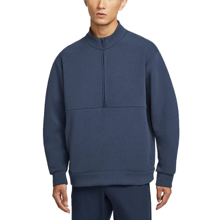 Nike Nike Dri Fit Sweatshirts Men's Marine Blue Stand Collar Moderate