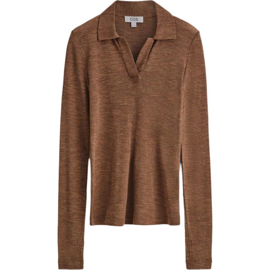 COS Polo Shirts Women's Brown Moderate