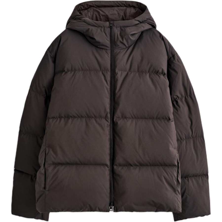 COS COS Down Jackets Men's Dark Brown Hooded Moderate