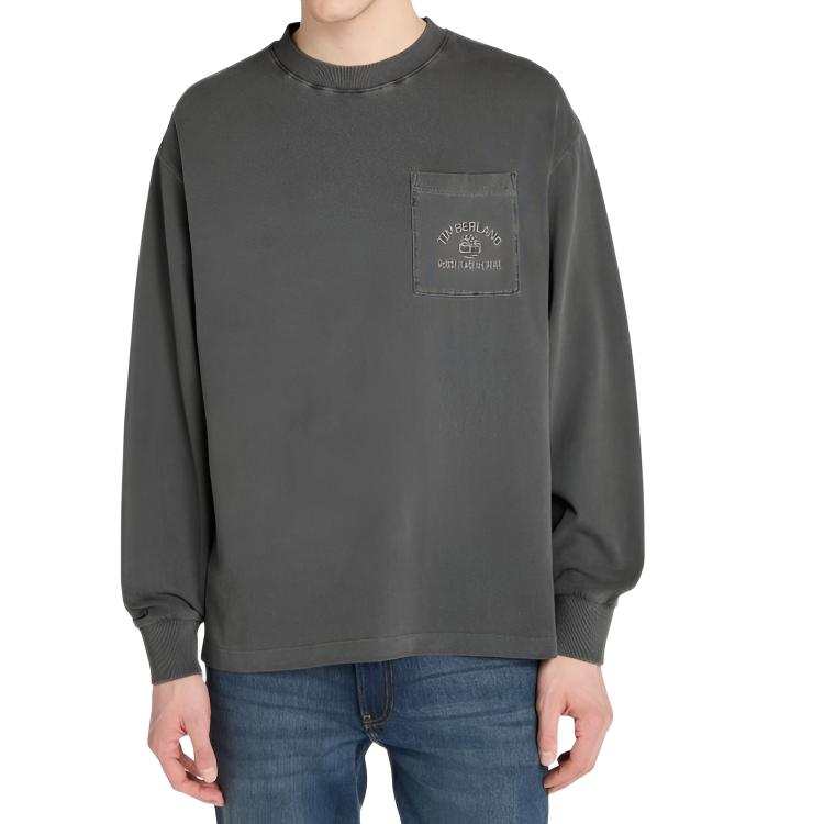 Timberland T Shirts Men's Black Crew Neck