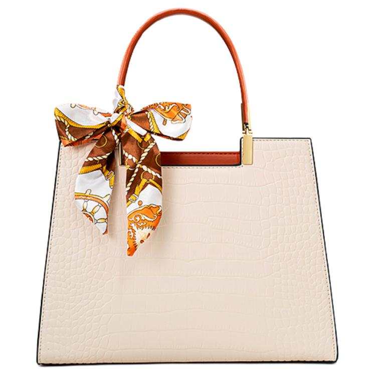 WEINIAO Synthetic Leather Handbag Medium Women's Apricot