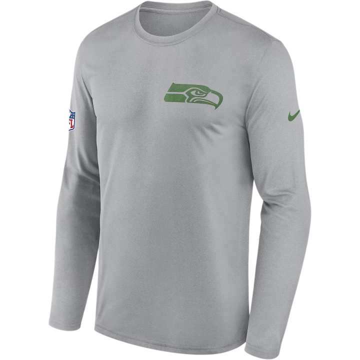 Nike Nike Seattle Seahawks Rivalries Collection Sideline Legend Small Logo Men's Nike Dri-FIT Nfl Long-Sleeve T-Shirt