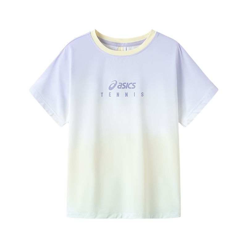 ASICS Sports Performance T Shirt SS25 Yellow Floral Color Children Aged 3 7 Years Old