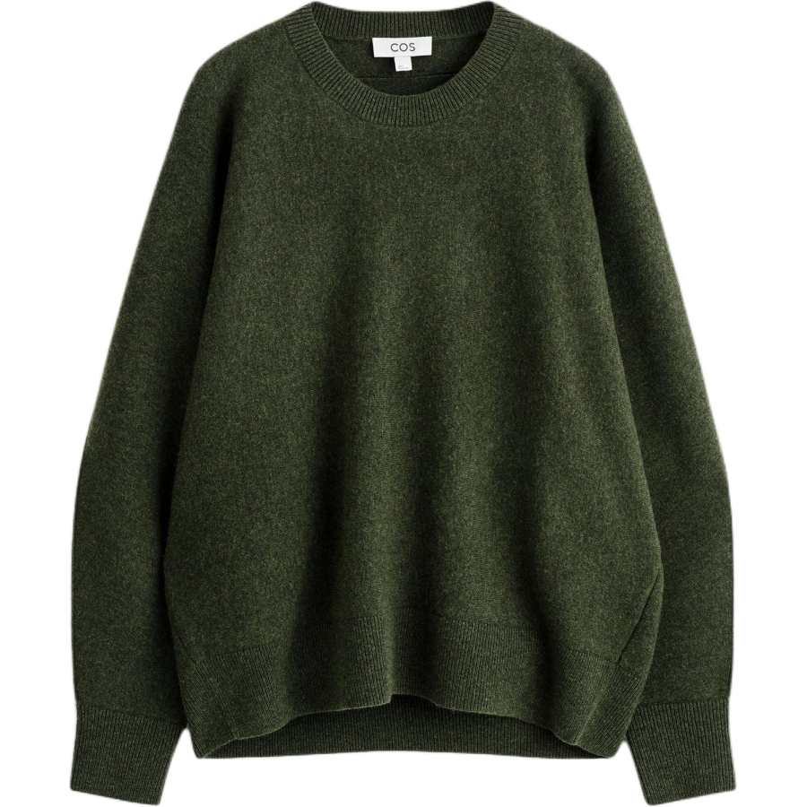 COS Sweaters Women's Dark Green Crew Neck Moderate Other