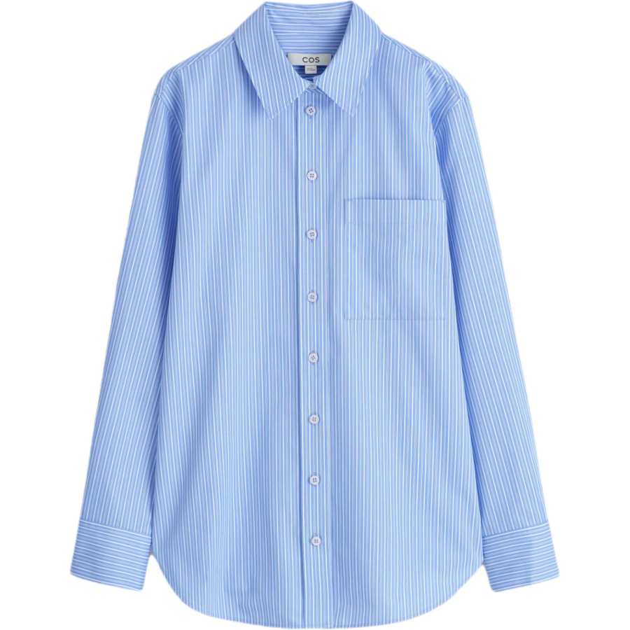 COS COS Shirts Women's Blue Lapel Moderate
