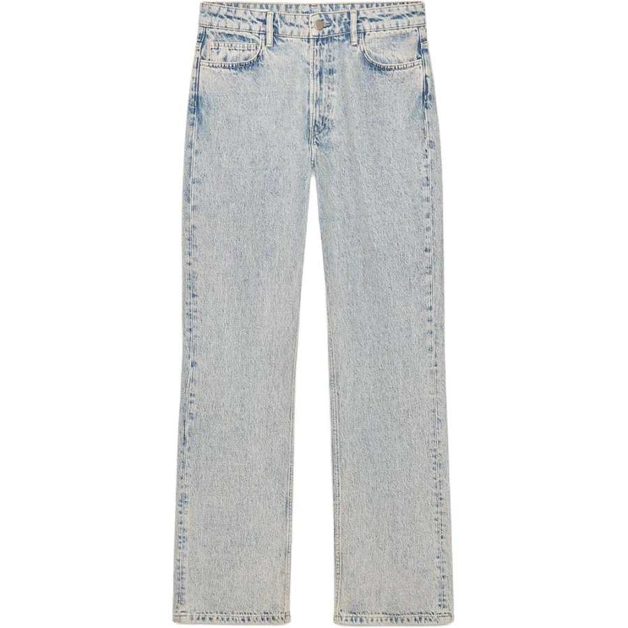 ZARA ZW Jeans Women's Light Blue Moderate Straight Fit Pants