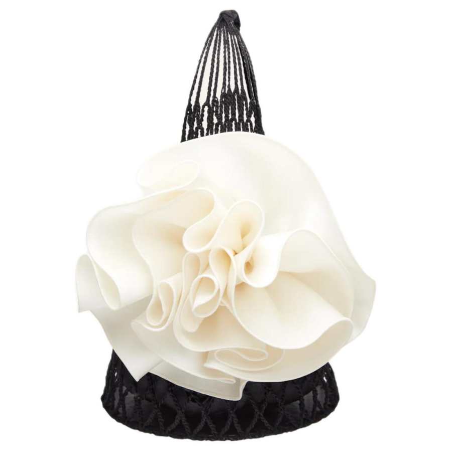 Magda Butrym Mesh Flower Shoulder Bag