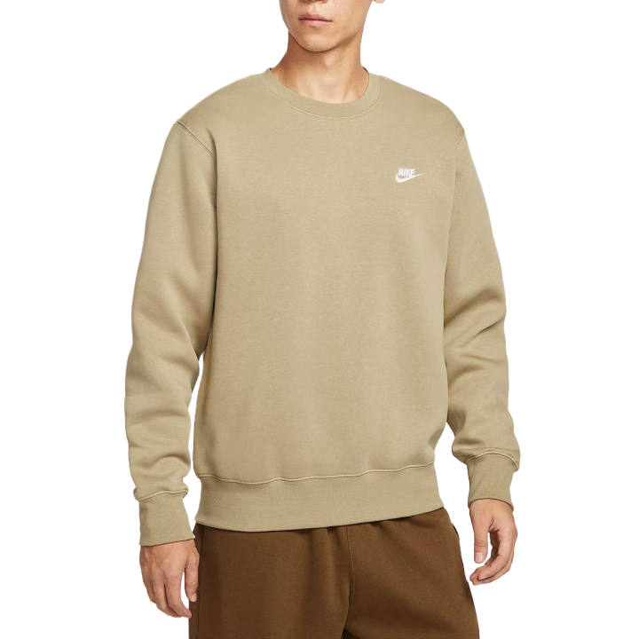 Nike Nike Club Sweatshirts Men's Apricot Tea Brown Crew Neck Moderate