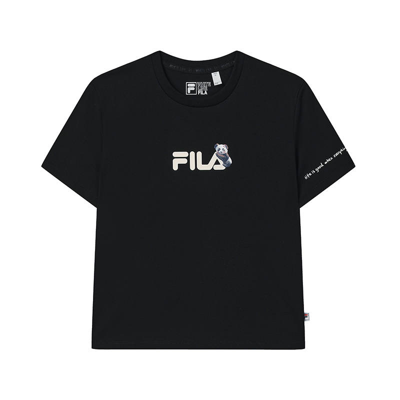 FILA Heritage T Shirt Women's Jet Black