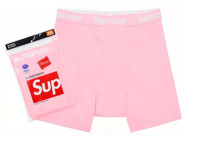 Supreme Supreme Hanes Boxer Briefs 2 Pack Pink