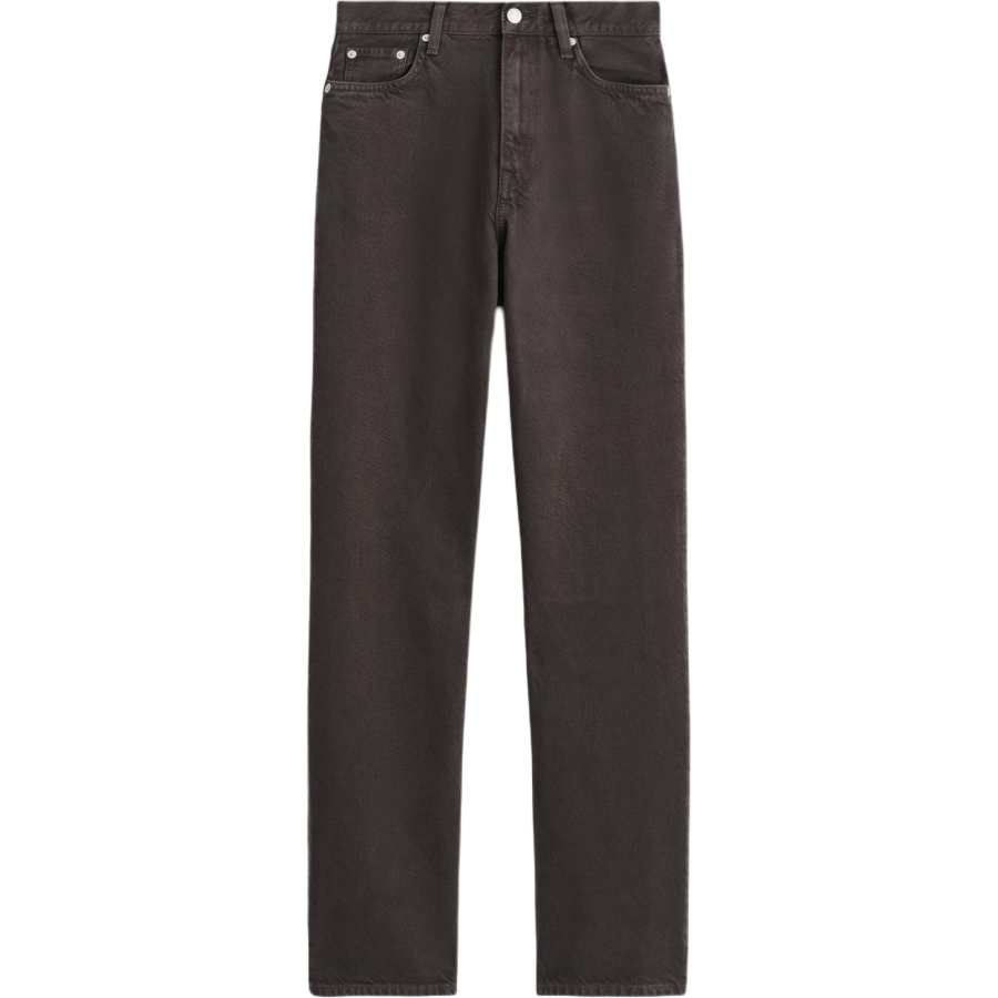 COS Jeans Women's Dark Brown Moderate Straight Fit Pants