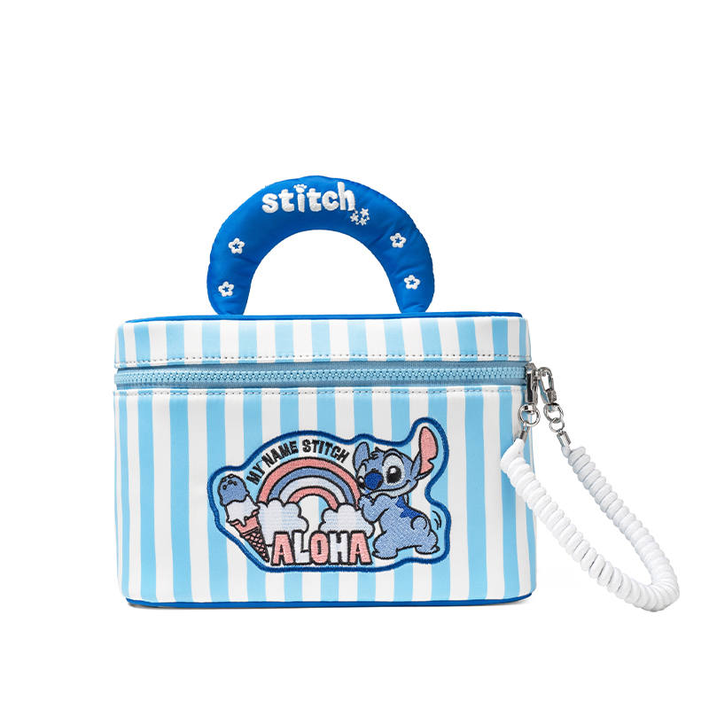Disney Synthetic Leather Travel Storage Bag Women's Blue
