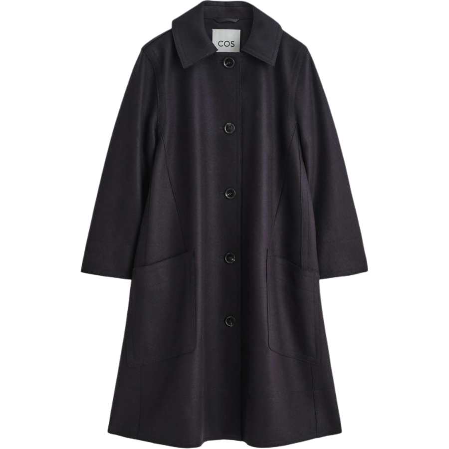COS COS Coats Women's Navy Blue Moderate