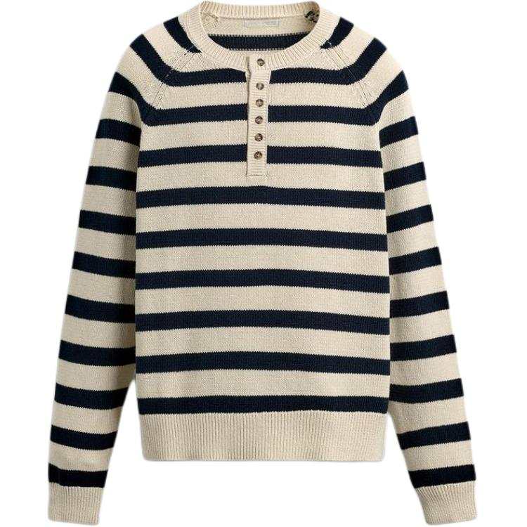 ZARA Knitwear Men's Stripes Crew Neck Moderate