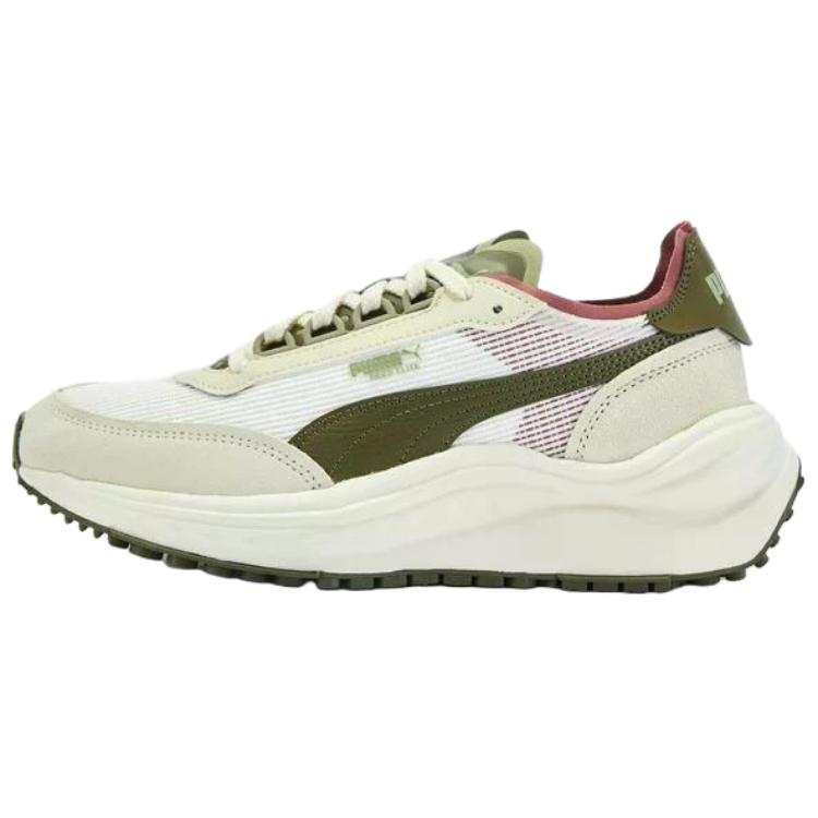 PUMA RIDER ELITE Support Rebound Low top Casual Shoes Unisex White Green