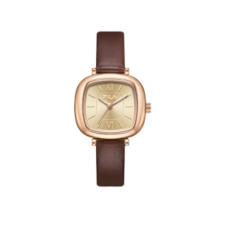 FILA Elegant Collection Vintage Princess Style Small Square Watch, Customizable Greeting Card Wrist Watches