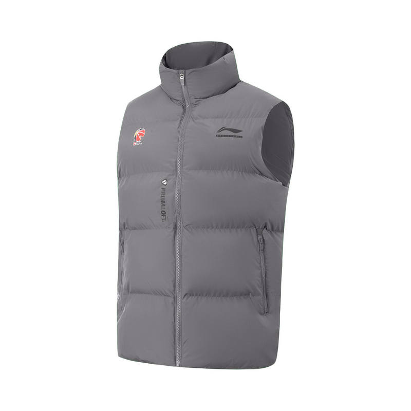 Li-Ning Li Ning Vests Men's Carbon Gray Purple Stand Collar Moderate Other