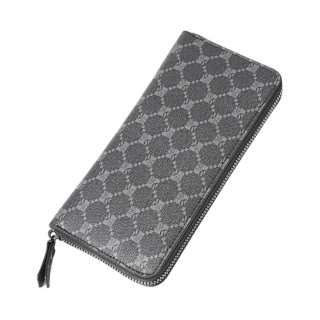 CARTELO PVC Wallet Regular Men's Pattern Black/Gray/Khaki