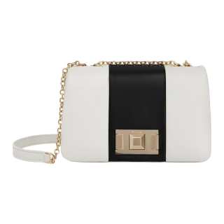Furla Leather Shoulder Bag Mini Women's White & Black