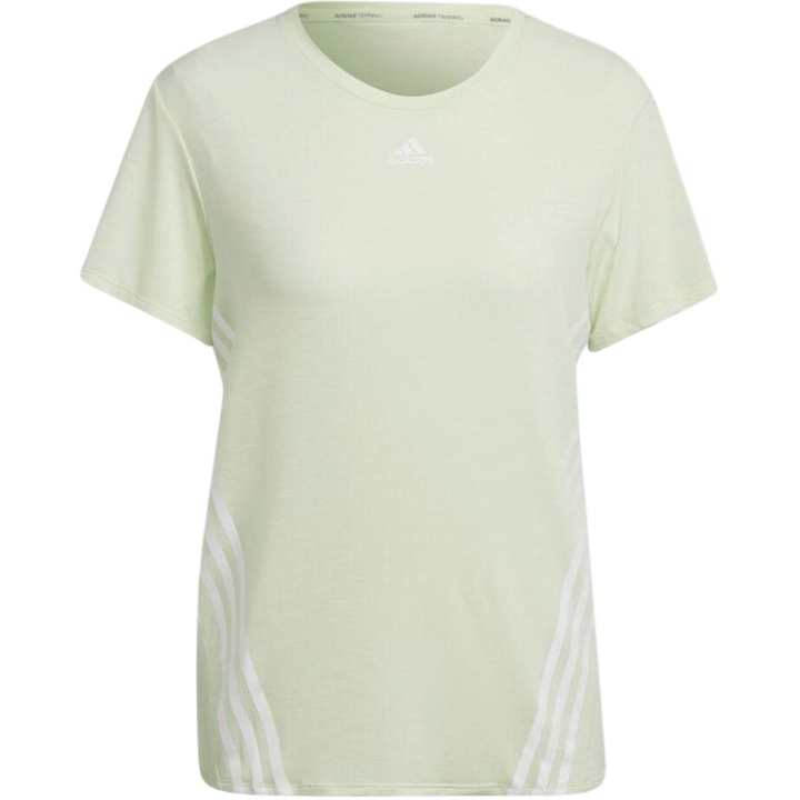 Adidas Adidas T Shirts Women's Light Green Crew Neck Moderate Straight Fit