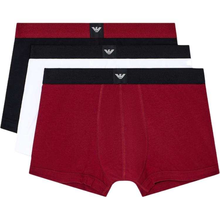 EMPORIO ARMANI Logo Patch Three Pack Boxers