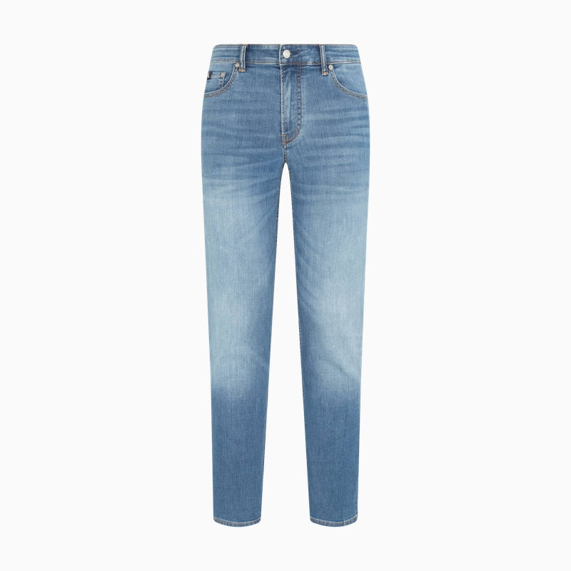 Calvin Klein Jeans Men's Blue Moderate Tapered Pants