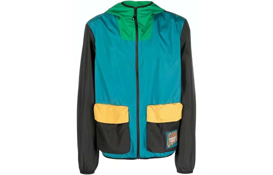 AMBUSH Jackets Men's Turquoise Hooded Non Detachable Moderate Other