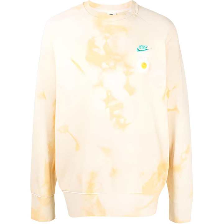 Nike Nike Sweatshirts Men's Yellow Crew Neck Moderate Regular