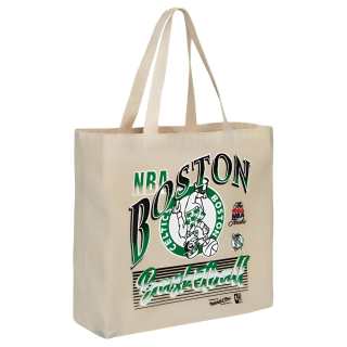 Mitchell Ness Cotton Tote Bag, Shopping Bag, Shoulder Bag, Handbag Unisex Ecru
