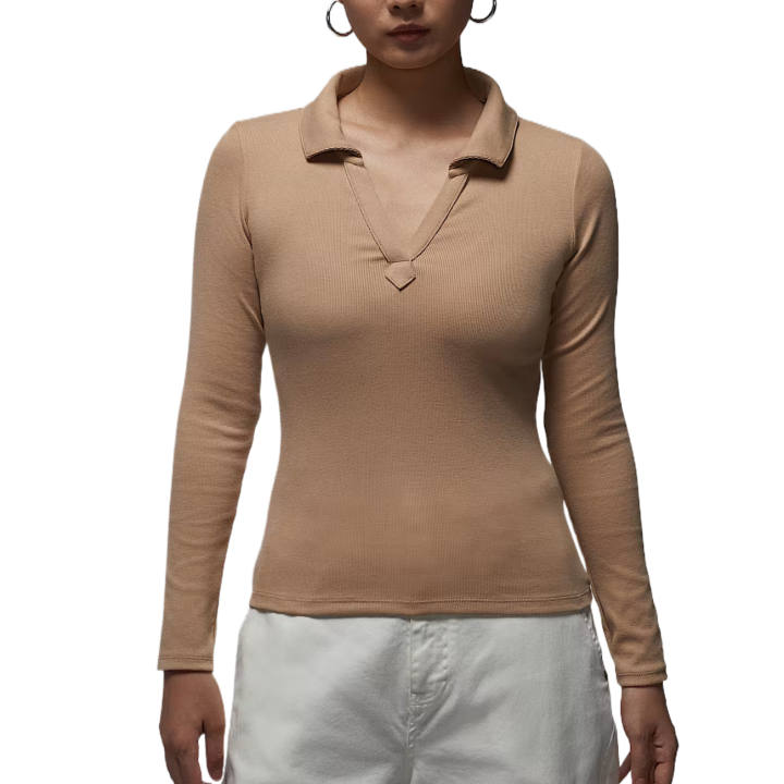 Jordan Jordan Knitwear Women's Taraxacum/White Lapel Moderate