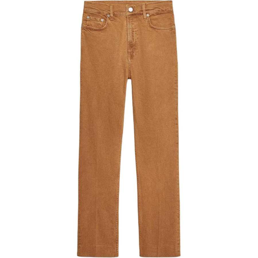 ZARA ZW Jeans Women's Caramel Moderate Flared Pants