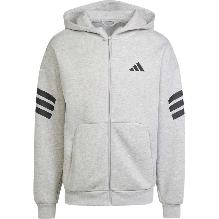 Adidas Adidas Clothing Sweatshirts Men's Gray Hooded Moderate