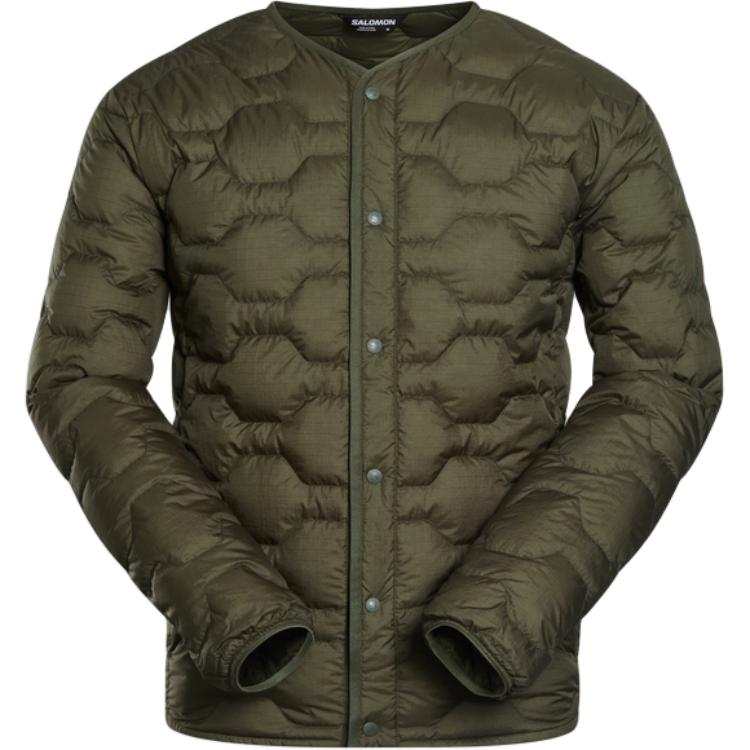 SALOMON SALOMON Down Jackets Men's Leaf Green Thin