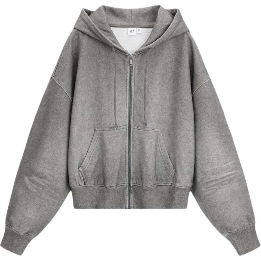 GAP Sweatshirts Women's Gray Hooded Moderate