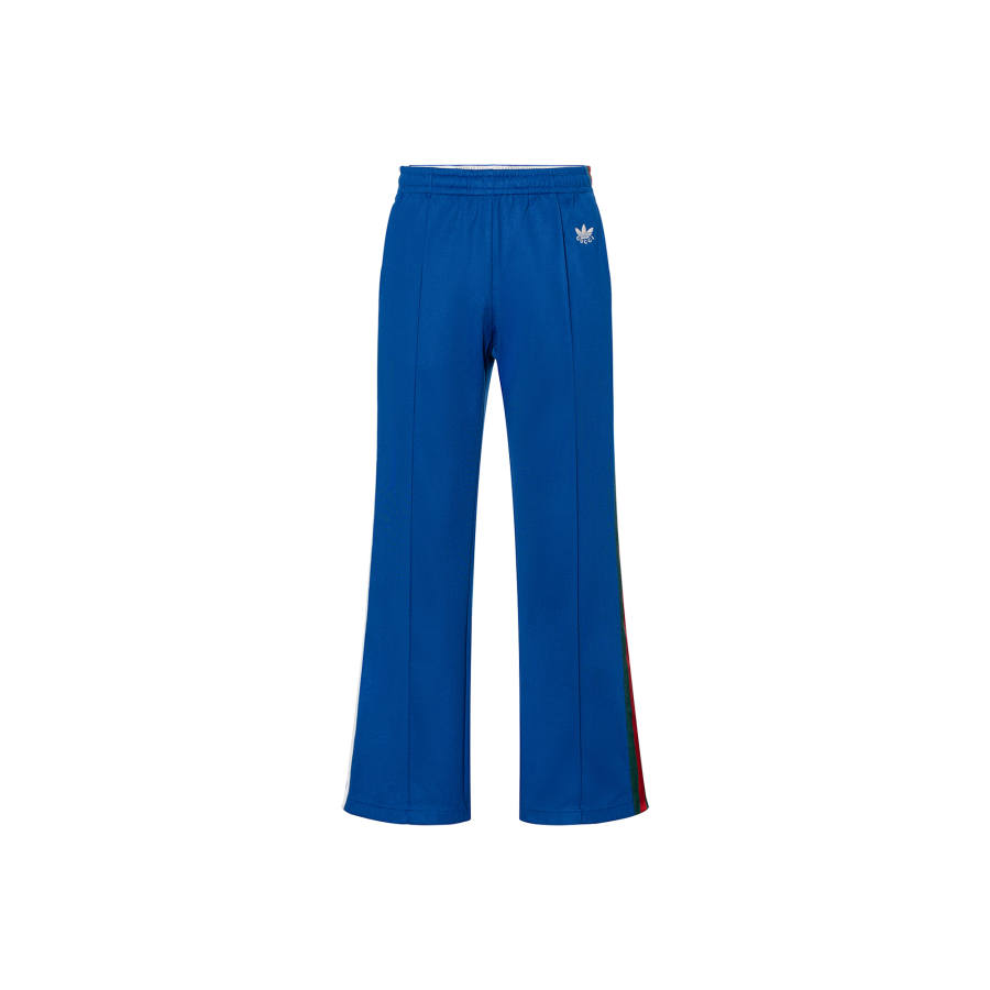 GUCCI x Adidas Originals Collaboration SS22 Knitted Sweatpants Unisex Cobalt Blue