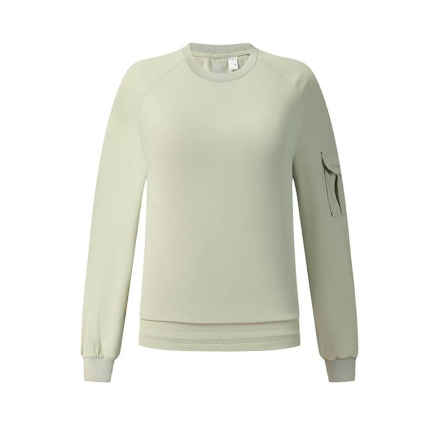 FILA Sweatshirts Women's Gardenia Wheat Crew Neck Moderate