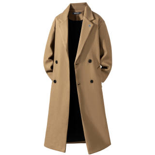 AULDEY Coats Unisex Lapel Thickened Straight Fit