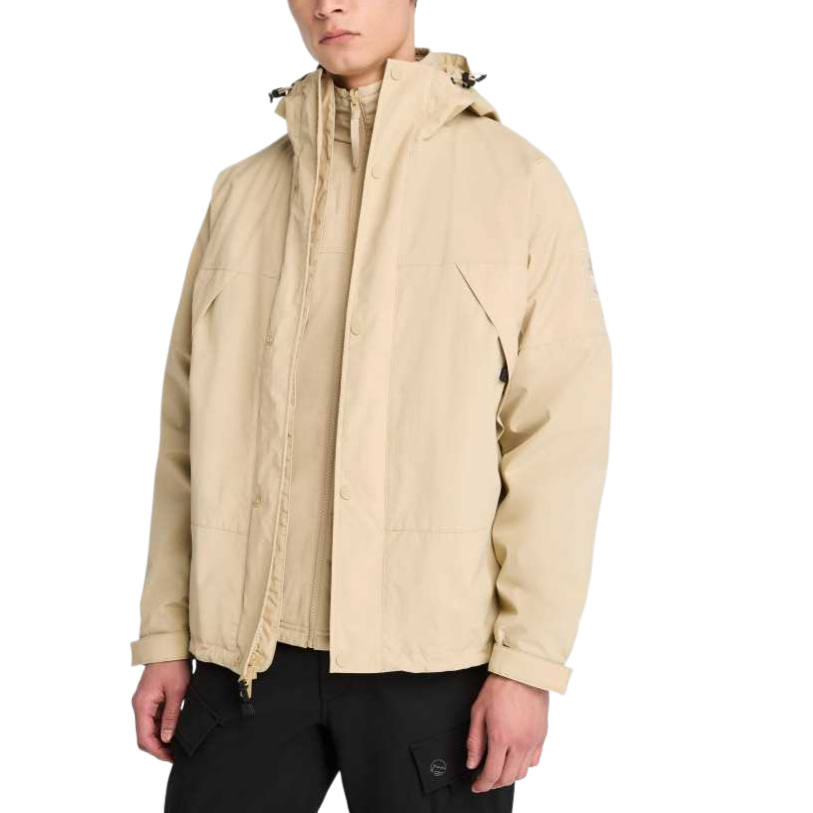 Timberland Jackets Men's Beige Hooded Moderate Other