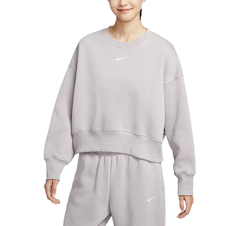 Nike Nike Sportswear Phoenix Fleece Oversize Comfortable Crew Neck Fleece Lined Long Sleeved Sweatshirt Women's