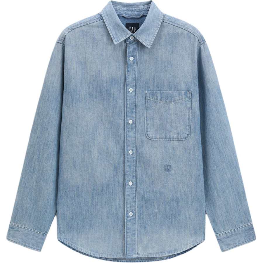 GAP GAP Shirts Men's Light Washed Moderate