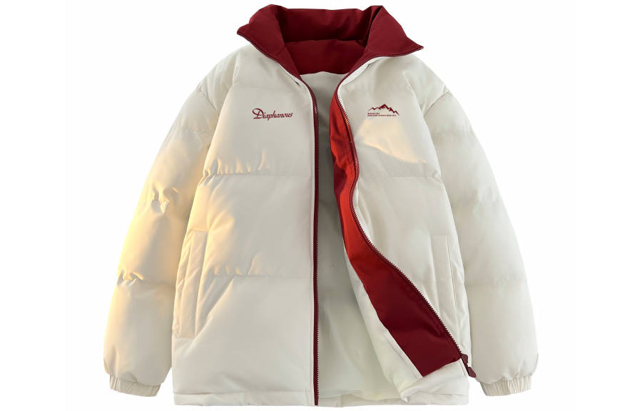 WARRIOR WARRIOR Puffer Jackets Unisex Stand Collar Thickened Padded Puffer Jacket