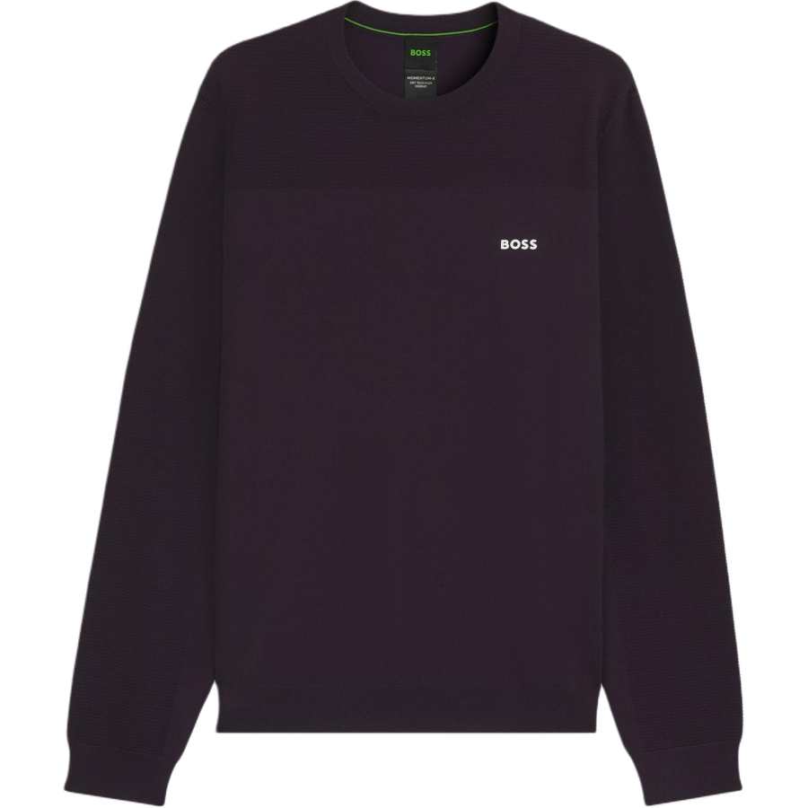 HUGO BOSS Sweaters Men's Purple Crew Neck Moderate