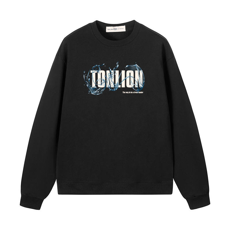 Tonlion Sweatshirts Unisex Crew Neck Moderate Heavyweight