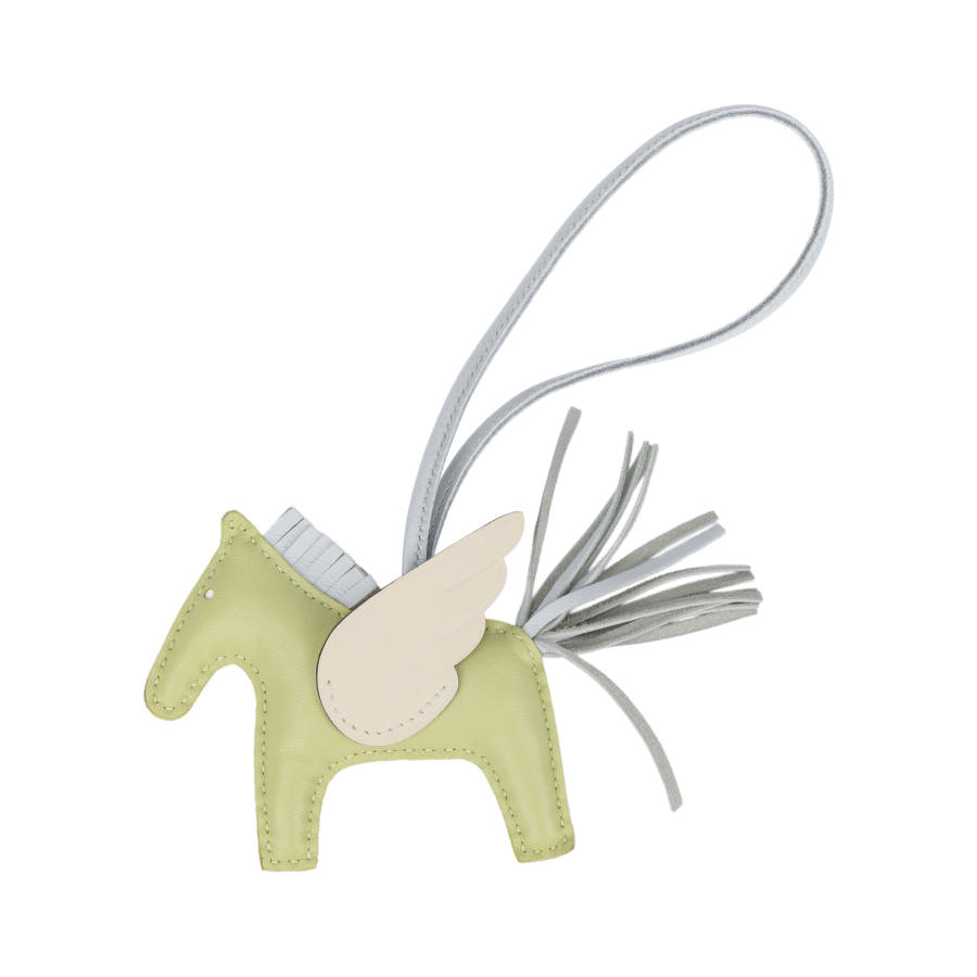 HERMES HERMES Rodeo Pegase Sheepskin Charms Unisex Avocado